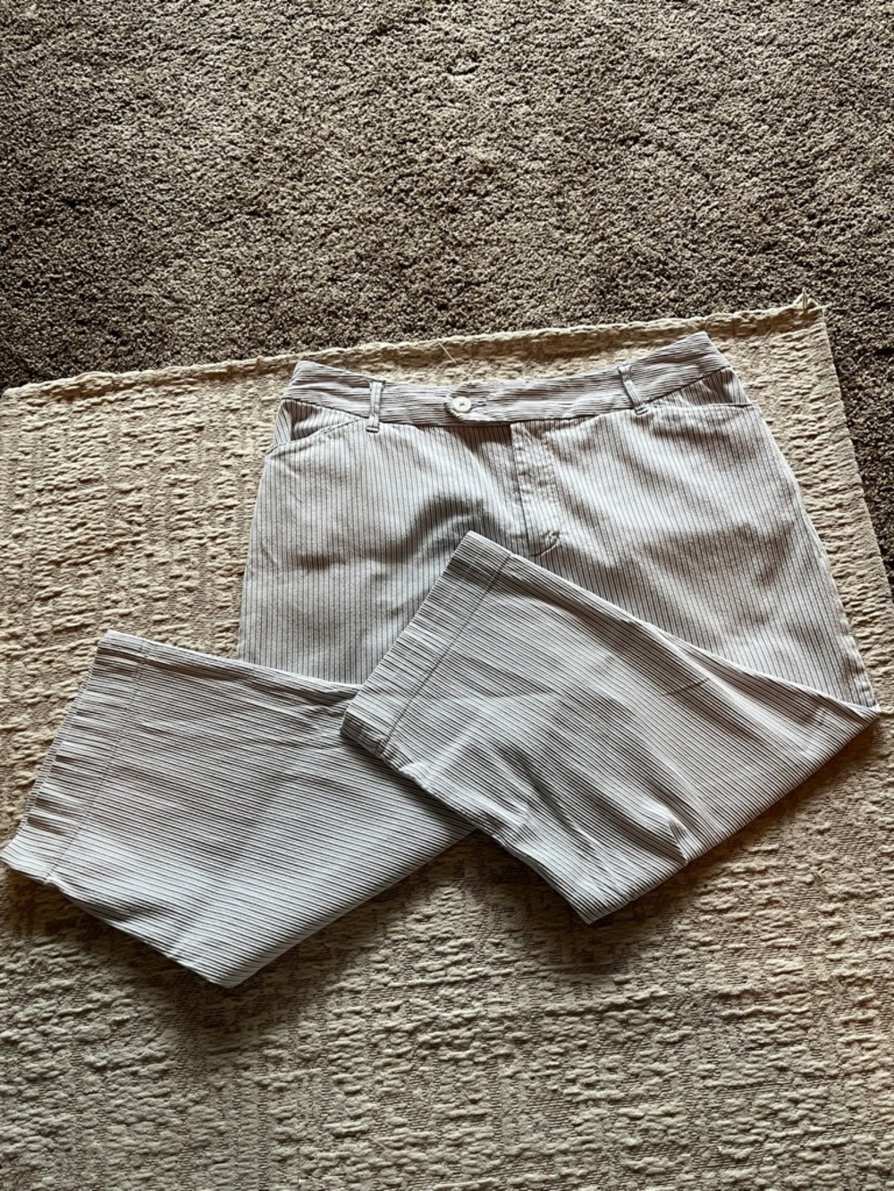 St. John's Bay Light Gray Pinstripe Chinos